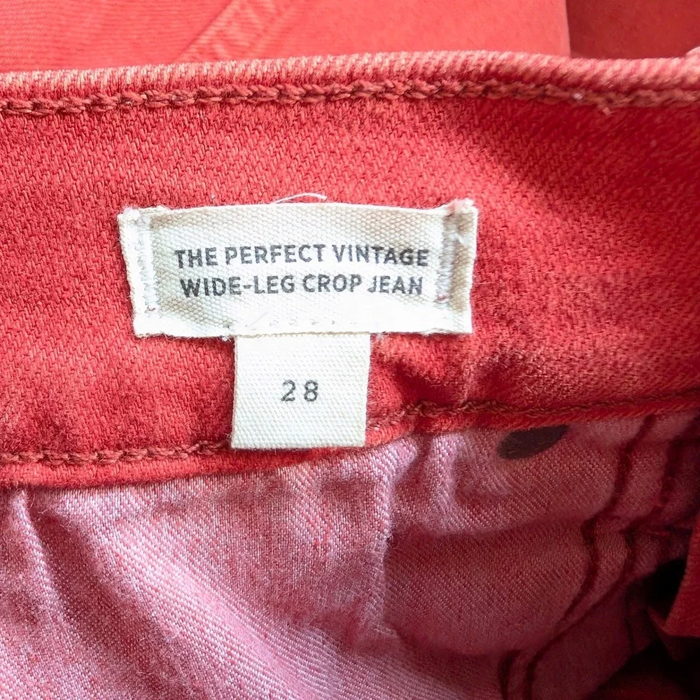 Madewell The Perfect Vintage Wide-Leg Jean: Garment-Dyed Edition Size 28 OR5767